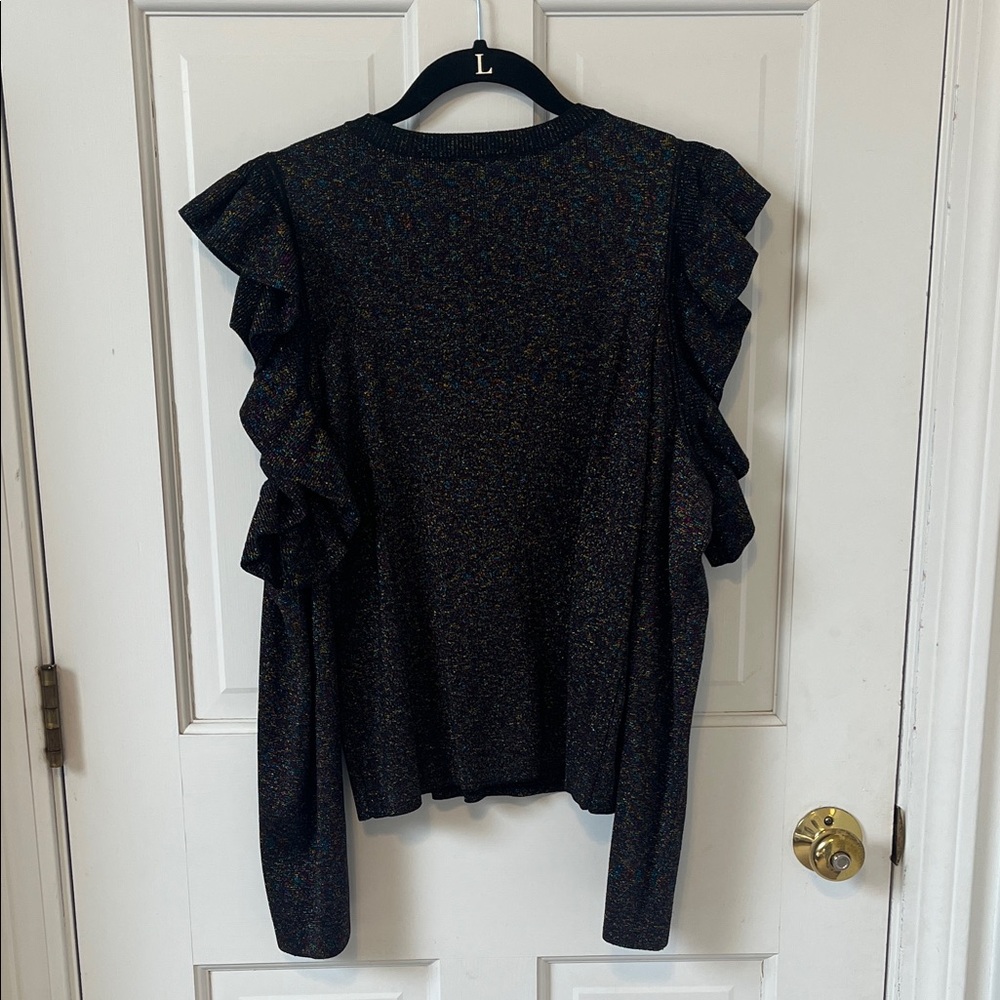 Sunset + Spring Elegant Cold Shoulder Ruffle Slee… - image 6